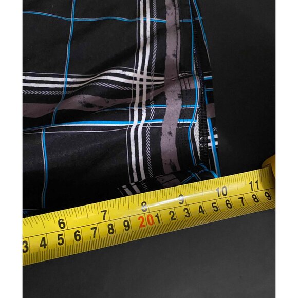 Quiksilver Cypher Board Shorts Mens 40 10" Plaid Cargo Style Pocket Swim Trunks - Picture 6 of 6